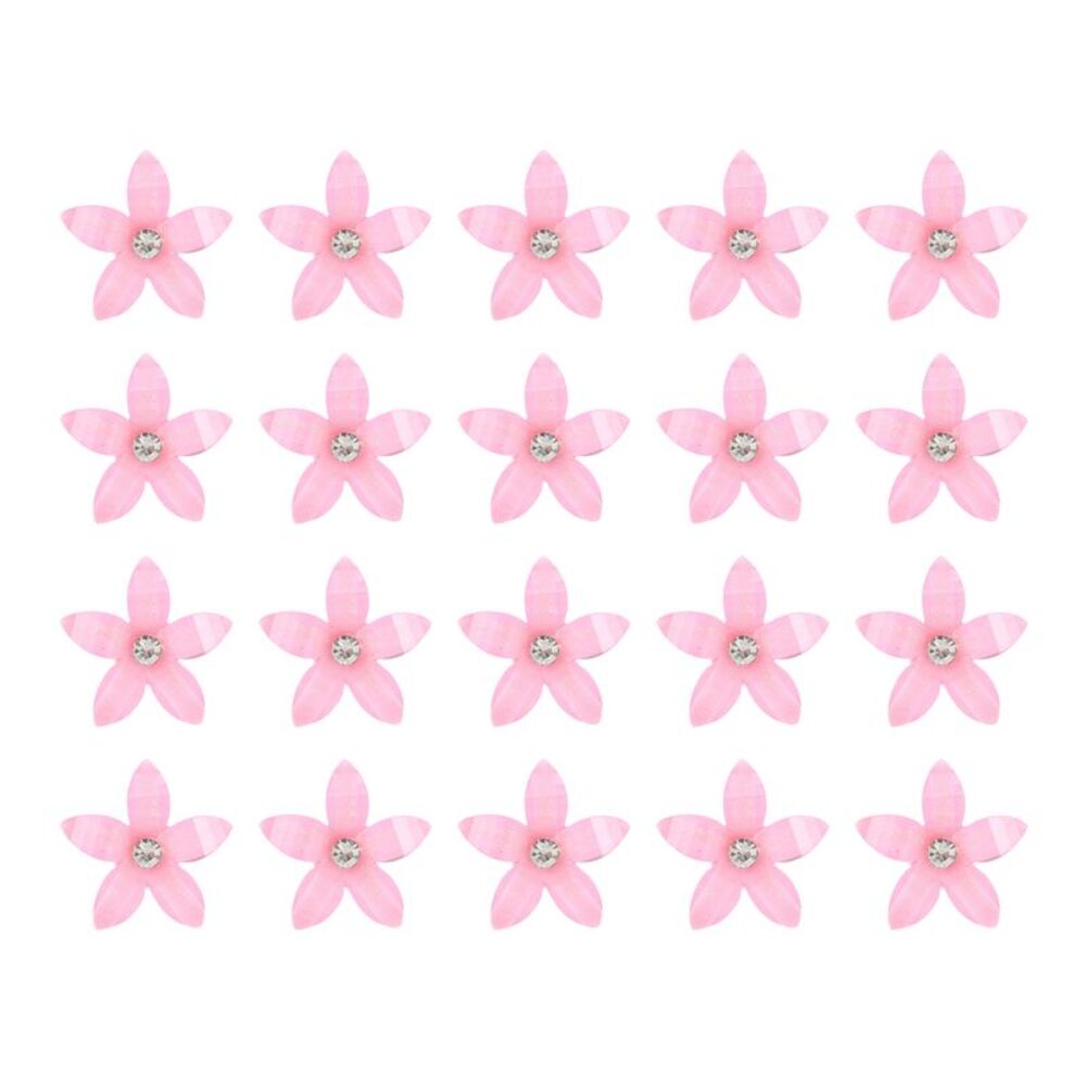 20 Pcs Mini Flower Cute Hair Clips for Fine Hair Hair Accessories Pink